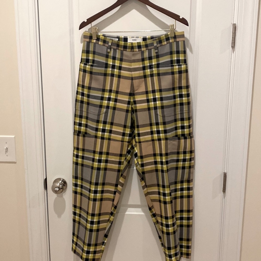Yellow Plaid Highwaisted Pants